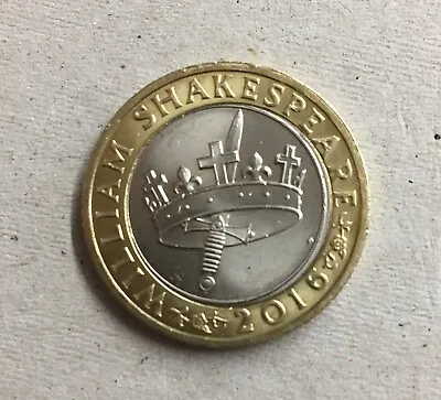 £150 • Buy £2 Coin Shakespeare 2016 The Hollow Crown Off Centre Minting Errors