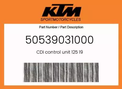 NEW Genuine OEM KTM CDI Control Unit 125 19 - 50539031000 • $213