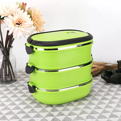 $18.63 • Buy Portable Insulation Thermo Thermal Stainless Steel Lunch Box Food Container JY