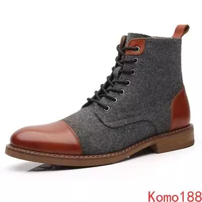 Mens High-Top Pointed Toe Casual Breathable Business Wedding Ankle Boots • $32.24