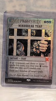 Mindbreak Trap - 0012 FOIL - Outlaws Of Thunder Junction: Breaking News - NM MTG • $60