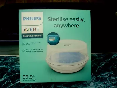 Philips Avent Microwave Steriliser Lightweightportable Design Kills 99.9% Germs • $49.50