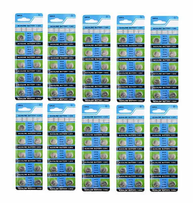 40 X Ag13 Lr44 Sr44 L1154 357 A76 Quality Alkaline Button /coin Cells Batteries • £3.99