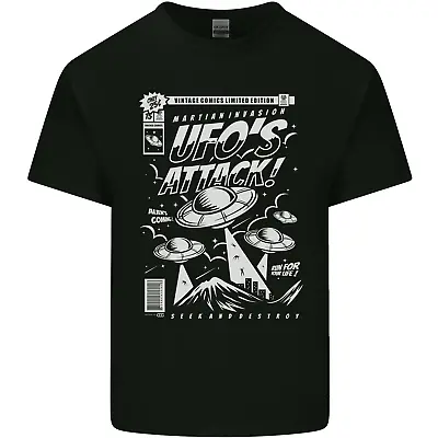 UFOs Attack! Aliens Out Of Space Mens Cotton T-Shirt Tee Top • $19.62