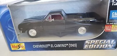 Miasto 1:24 Special Edition 1965 Chevrolet El Camino 327 Jet Black #31977 • $17.99