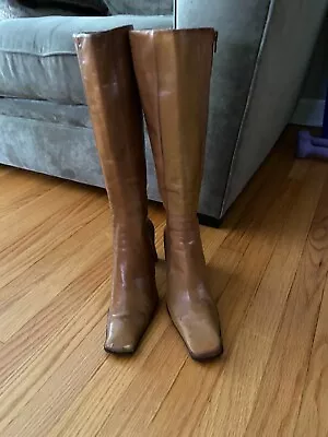 9West Tan Tall Boot Size 8 • $29.95