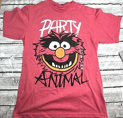 Disney Muppets Animal Adult Medium Red Party T-Shirt Short Sleeve Tee SEE PICS • $6