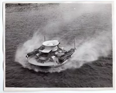 1960 British Hovercraft NRDC SR-N1 Flying Saucer On Thames River Orig News Photo • $33.99