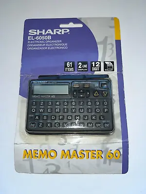 Sharp EL-6050B Memo Master 60 Electronic Organizer - NEW In Package! • $4.99