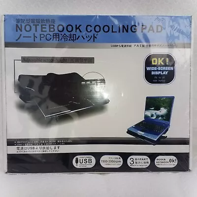 Laptop Cooling Pad USB Powered 3 Fan Notebook Cooler Stand Tray Silent • £11