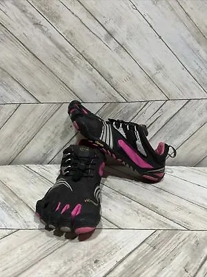 Vibram FiveFingers Women Hot Pink Barefoot Running Shoes 14w3603 Sz 10 EU41 • $52.03