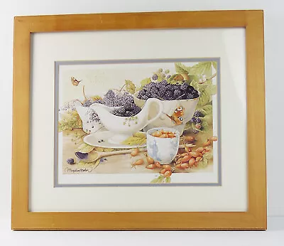 Marjolein Bastin  Sweet Berries  Blackberries & Rosehips Framed Print 15 X18  • $39.99