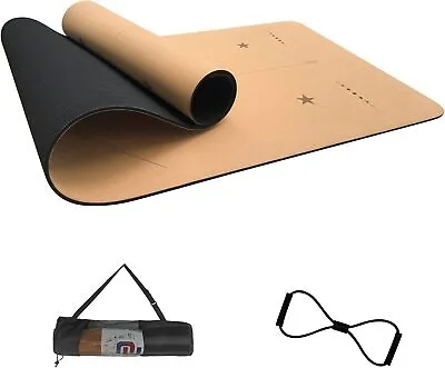 Numat Cork Yoga Mat 6mm Thick 72 X 24 In Sweatproof NonSlip Eco-friendly Light • $49.99