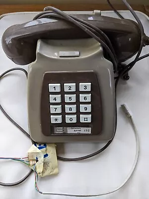 Vintage 1972 Two Tone Council Issue Push Button BT Telephone SA 4252 Mk 2 • £15.99