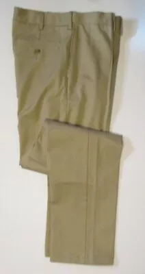 LANDS END Khaki Traditional Fit Comfort Waist Pants Mens 36 X 27 NEW • $15.50