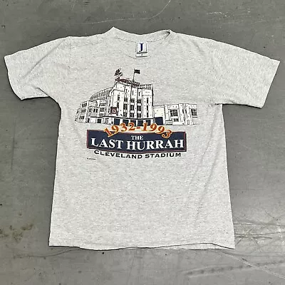 Vintage 1993 Cleveland Indians Municipal Stadium Last Hurrah Shirt • $35