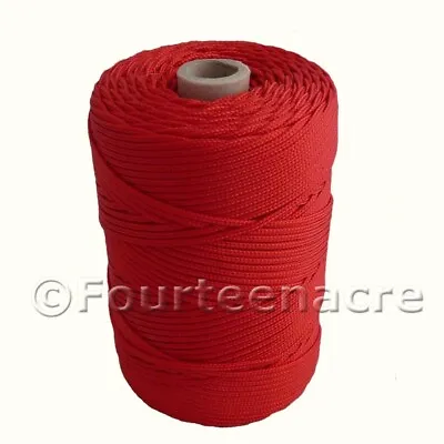 1kg 2mm Nylon Draw Cord RED Purse Net Rabbit Ferreting • £17