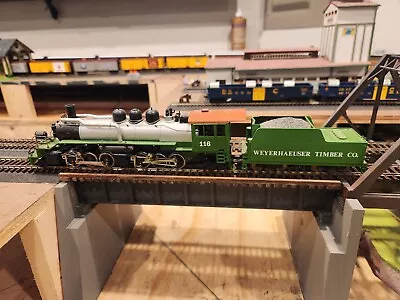 HO Scale Mantua 2-6-6-2 Weyerhaeuser Timber Co And Tender  • $75