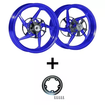 MOS Forged Aluminum Alloy Wheels Rims For Yamaha TMAX 560 2022-2023 - Blue • $1840