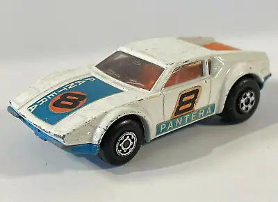 1975 Matchbox Superfast No 8 De Tomaso Pantera White Diecast Toy Car • $7.49