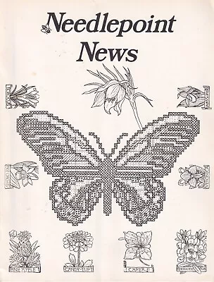 Needlepoint News Diagonal Florentine Museum Works Doorstop Doll Graph July '75 • $20.49