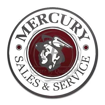 Mercury Cars Sales And Service Design Reproduction Circle Aluminum Sign • $22.95