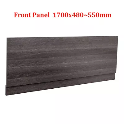 Modern Bathroom Side Front End Wooden Bath Panel Adjustable Calm Grey Straight • £64.99