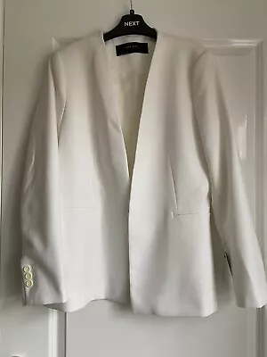 BNWT Zara White Blazer Size XL £49.99 • £19.99