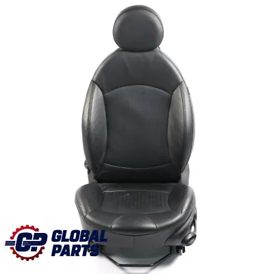 Front Seat Mini Cooper R55 R56 R57 Left N/S Side Sport Carbon Black Leather • $413.90