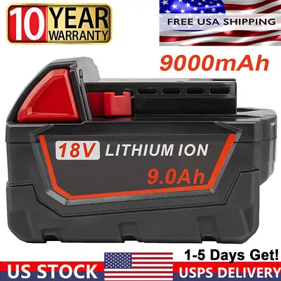 For Milwaukee For M18 18V Lithium 9.0 AH Extended Capacity Battery 48-11-1890 US • $32.98