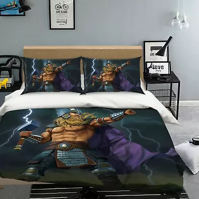 3D Thor God Of Thunder O1076 Bed Pillowcases Quilt Cover Duvet Vincent Fay • $88.17