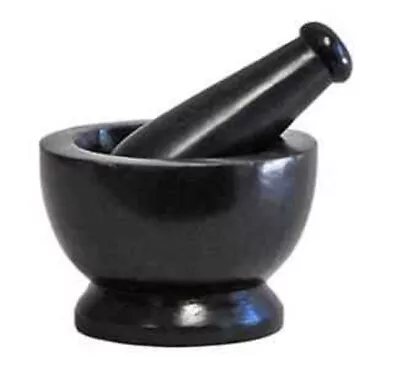 Soapstone Mortar & Pestle – Black • $11.25