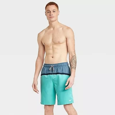 Speedo Men's Marina Porcelin Colorblock Swim Trunk • $7.99