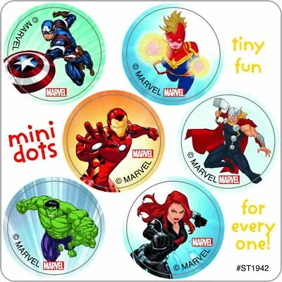 60 Avengers Mini Dot Stickers Party Favors Teacher Supply Rewards Hulk Ironman • $2.75