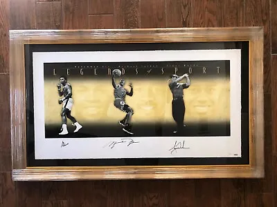 MICHAEL JORDAN MUHAMMAD ALI & TIGER WOODS Signed LE 49/500 UDA LEGENDS OF SPORTS • $76499.99