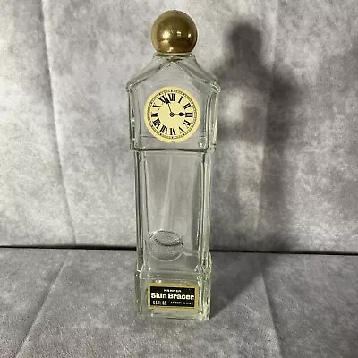 Vintage Mennen Skin Bracer After Shave 6.5oz Antique Grandfather Clock Bottle • $17.95