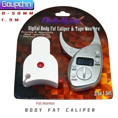 $15.74 • Buy Goupchn 0-60MM Body Fat Caliper Monitors Electronic Digital Body Fat Analyzer