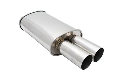 Megan Racing 3  Universal Exhaust Muffler Dual Tips M-dt Turbo Na Jdm Dtm • $144.25