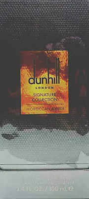 DUNHILL SIGNATURE COLLECTION MOROCCAN AMBER Eau De Parfum FOR MEN 3.4 Oz / 100ml • $68.99