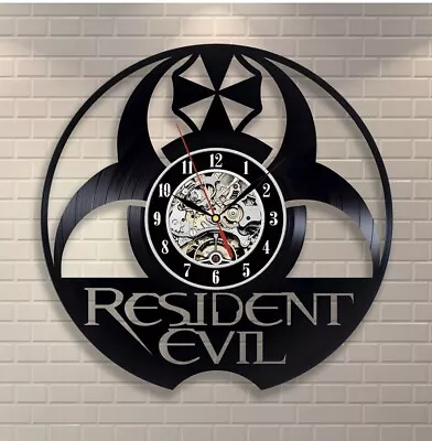 Resident Evil Vinyl Wall Clock Gift Birthday Holiday Home Room Decor Design • $8.99