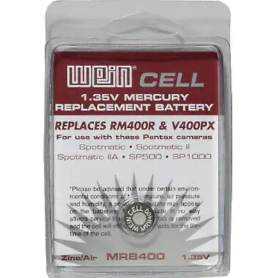 WeinCell Mercury Battery 1.35V MRB400/RM400R V400PX • £10.75