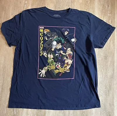 My Hero Academia Men's T-Shirt XL Deku Asui Momo Jirou  Minoru Denki • $10