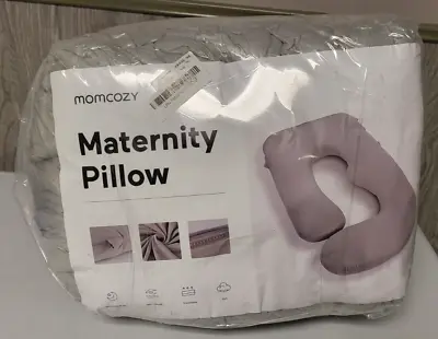 $44.99 • Buy Momcozy U Shaped Full Body Maternity Pregnancy Pillow 57 Inch NEW Gray