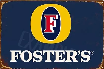 Fosters Beer Rustic Garage Rustic Metal Tin Signs Man Cave Shed & Bar Sign • $9.99