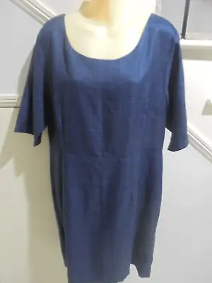 $19.99 • Buy LADIES MIKAROSE SIZE 2XL 16 Navy Blue Lined SPECIAL OCCASION DRESS