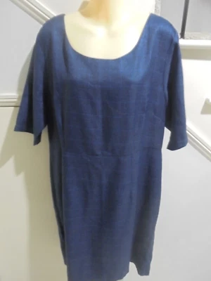 $19.99 • Buy LADIES MIKAROSE SIZE 2XL 16 Navy Blue Lined SPECIAL OCCASION DRESS