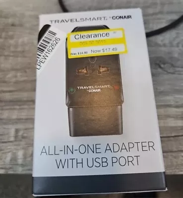 Conair Travel Smart All-In-One International Adapter With USB Port • $9.99
