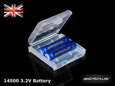 2x 14500 600mAh 3.2V Battery Lithium LiFePo4 Rechargeable Solar Light Batteries • £7.89
