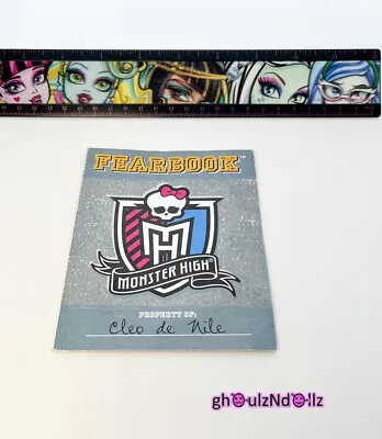 MONSTER HIGH Picture Day Cleo De Nile Doll Diary Book Booklet 2012. • $3.99
