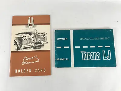 $230 • Buy Holden Cars FX Owners Manual 1950 & Holden Torana LJ Owners Manual 1972